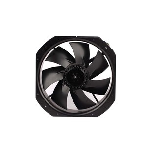 Ventilador de refrigeración de 280mm 11.02in cuadrado UL aprobado 1200CFM 220V 230VVAC 1.24A 140W ventilador axial de husillo de hoja de metal de color negro - Product Image 4