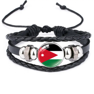 Bracelet tissé à la main <span class=keywords><strong>Jordan</strong></span> <span class=keywords><strong>Union</strong></span> Jack, best-seller, polyvalent, souvenir de voyage, cadeau de vacances, personnalisé - Product Image 1
