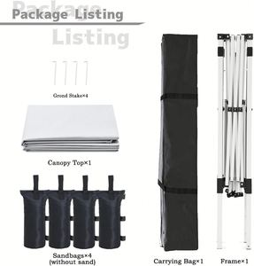 Awning Marquee Gazebo <b>Canopy</b> Trade Show <b>Tent</b> Instant Custom Easy Ez up Event 10x10 3X3 Pop up Folding <b>Tent</b> - Product Image 3