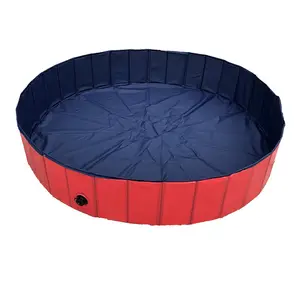 63 pouces piscine de bain en plastique pour chien, piscine pliable pour animaux de compagnie, portable, drôle, piscine pour animaux de compagnie