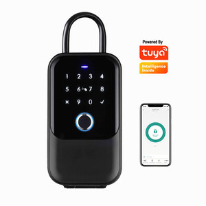 Outdoor Waterproof Tuya App <b>Key</b> Box Safe <b>Key</b> Biometric Fingerprint <b>Lock</b> Box Smart <b>Key</b> Card Nfc Smart <b>Key</b> Box Wall Mounted - Product Image 1