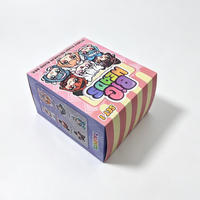 Boîtes d'emballage personnalisées biodégradables à fermeture auto-adhésive, boîtes mystères, boîtes à fermeture éclair en carton pour jouets