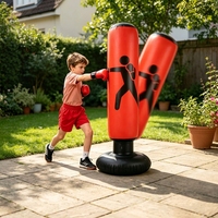 Sac de frappe gonflable autoportant pour enfants, grand sac de boxe pour enfants, en promotion