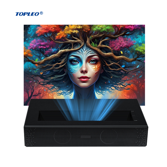 Topleo Dlp Laser Tv Projector 1080p Video Mini Smart Home Portable ultra Short Throw Android 11 Video Projectors