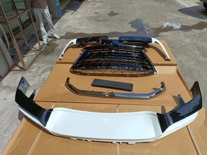 2016 + LX570 modificato <span class=keywords><strong>T</strong></span> <span class=keywords><strong>R</strong></span> D Style accessori per il lifting esterno, tra cui la griglia paraurti anteriore aggiornamento compatibile 2021 + modelli - Product Image 3