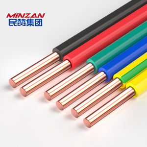 MINZAN BVR/BV/RV/BVV/RVV bakır tel esnek 1.5mm 6mm 10mm 16mmm 25mm PVC yalıtımlı telli elektrik teli yapı kablosu - Product Image 1