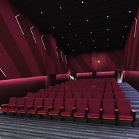 Panneau mural insonorisant en tissu capitonné pour la décoration d'auditorium et de cinéma Master Acoustic