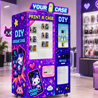 Distributeur automatique de coques de téléphone en libre-service, machine à imprimer des coques de téléphone pour les aéroports, les halls d'hôtels