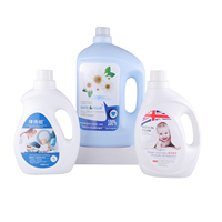Bouteille d'emballage personnalisée avec bouchon à vis pour détergent à lessive liquide, savon, produits chimiques de nettoyage, en plastique HDPE 4L 5L