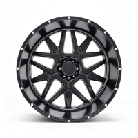 Jantes forgées SL 22X12 24X12 24X14 26X14 28X16 30x16 8x170 8x180 6x5.5 à déport profond avec capuchons flottants pour GMC Sierra1500 3500 RAM