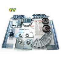 Kit de quincaillerie de porte de garage en acier zingué moderne et durable CHI, télécommande, portes de garage sectionnelles robustes, vente en gros