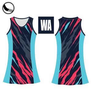 Uniformes de Netball Personalizados OEM para Adultos Unisex, 100% Poliéster/Spandex, Impresión por Transferencia de Calor - Product Image 2