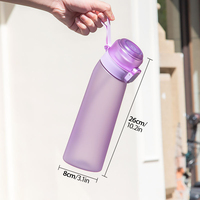 Bouteille d'eau de sport écologique originale de 650 ml avec capsules aromatisées et capsules de rechange