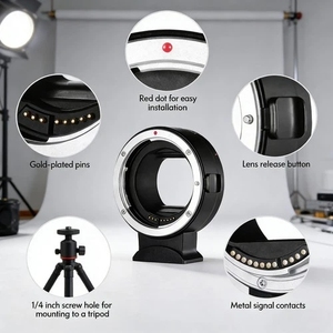 Adaptateur de monture d'objectif d'appareil photo reflex numérique <span class=keywords><strong>EF</strong></span>-EOS R pas cher, compatible avec les objectifs <span class=keywords><strong>Canon</strong></span> <span class=keywords><strong>EF</strong></span>/<span class=keywords><strong>EF</strong></span>-<span class=keywords><strong>S</strong></span> vers EOS R/RF, NEUF - Product Image 5