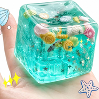 Palla Antistress Morbida in Schiuma PU a Tema Oceano per Adulti, Giocattolo Sensoriale Antiansia, Regalo Fidget