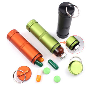 EDC-contenedor de cápsulas impermeables para pastillas, soporte de Medicina de campo para senderismo al aire libre, caja sellada de supervivencia, botella de maletero de almacenamiento - Product Image 1