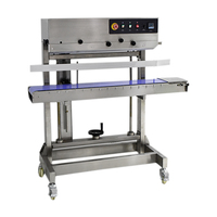 Heavy Duty 10-50kg Grand Snack Alimentaire Sac En Plastique Bande Scellant Film Vertical Large Type Machine De Scellage Continue