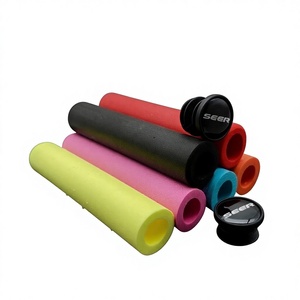 Mountain Bike Grips Pure Silicone Folding Bike Handlebars Dirt-Resistant Shock-Absorbing Soft Riding <b>Accessories</b> - Product Image 1