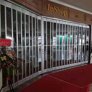 Nhà máy hợp kim nhôm khung cửa + PC cửa hàng vật liệu cửa trong suốt gấp cửa - Product Image 5