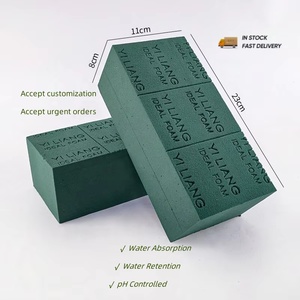 YiLiang fiori fiori fiori fiori fiori fiori bagnati blocchi di seta mattoni fiori artificiali verde polistirolo fioraio <span class=keywords><strong>spugna</strong></span> - Product Image 1