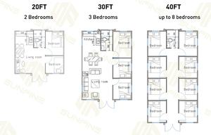 אספקה ישירה במפעל בית מודולרי אוסטרליה בית זעיר טרומי פלדה 2 חדרי שינה בית מיכל מתרחב טרומי - Product Image 6