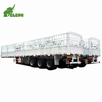 Semi-remorque à 3 essieux, 50 tonnes, pour le transport de bétail, avec structure multi-couches pour le transport de bovins et de moutons