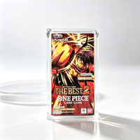 Boîte de présentation magnétique en acrylique transparente personnalisée, écologique et anti-UV, pour cartes One Piece TCG PRB02 BEST Vol.2 Booster Box