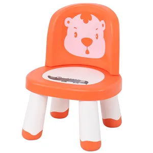 2023 EN71 CPC Baby Produkt Home Kunststoff Baby PP Stühle mit Sound Lustige Baby Stimme Sitz Cartoon Kinder Kunststoff Stuhl