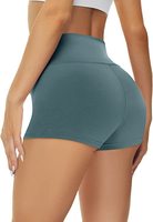 Missluck Lot de 2 shorts de cyclisme taille haute pour femme, effet ventre plat, infroissables, en Spandex/Polyester, leggings athlétiques d'été