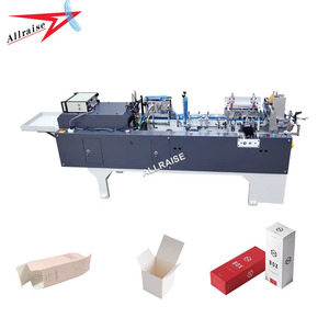 Machine à coller et à plier les boîtes en carton cosmétiques à fond autoportant, machine à plier et à coller les petites boîtes en carton à ligne droite - Product Image 1