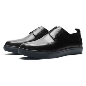 Nueva Tendencia Otoño Zapatos Oxford para Hombre - Mocasines de Cuero Sin Cordones - Negros Impermeables Transpirables - para Bodas Fiestas Oficina Uso Casual - Product Image 6