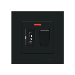 Manufacturer's Best-Selling High-Quality Black Modern Factory Price Electrical Wall Mounted Switches And Sockets
