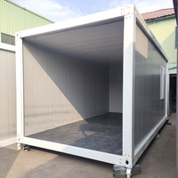 Maison de conteneur modulaire en acier préconstruite de 20 pieds minuscule bureau à domicile sur le chantier de construction préfabriqué détachable Casas Contenedor