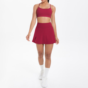 RUIQUWIN OEM Women's Breathable Summer 2-Piece Fitness Tennis <b>Skirt</b> Set for Yoga Running & Pilates - Product Image 2