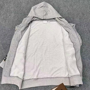 2025 yeni varış kahverengi Gird kapşonlu ceket yüksek kalite 1:1 bahar ve sonbahar erkekler için klasik bez Hoodie moda Bur Berry - Product Image 5
