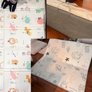 Dobrável <span class=keywords><strong>Baby</strong></span> Play Mat 79x71 Inch Thick 0.8 Inch XPE Espuma Impermeável Extra Large Crawling Floor Kids Infant - Product Image 6