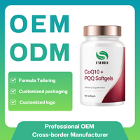 Gélules de CoQ10 et PQQ naturels, antioxydant d'origine végétale, nutriment cellulaire, entretien quotidien du cœur et de l'énergie, complément végétalien pour adultes