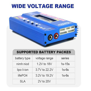 เครื่องชาร์จแบตเตอรี่ Lipo B6 80W & เครื่องกำจัด6A/5A พร้อมอะแดปเตอร์ AC 12V สำหรับ RC - Product Image 5