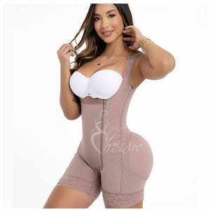 FAJASE ROSE MOM Fajas femmes <span class=keywords><strong>haute</strong></span> Compression contrôle <span class=keywords><strong>de</strong></span> l'abdomen façonnage combinaison bout à bout ventre plat réglable body - Product Image 1