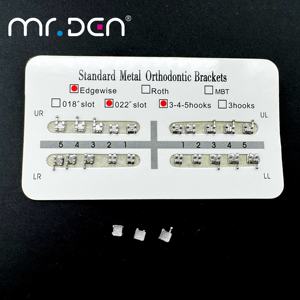 Mr.Den Fashion Brackets Orthodontische Monoblock-Brackets MBT 0,018''/0,022'' Zahnspange für Kieferorthopädische Brackets - Product Image 4