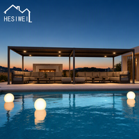 Kits de toiture en aluminium HESIWEI pour jardin, couverture de patio, gazebo, auvent à toit à lamelles, pergola extérieure