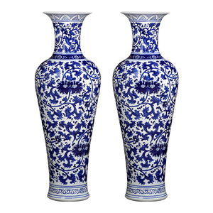 Jingdezhen vẽ tay màu xanh và trắng Sứ Bình chan <span class=keywords><strong>ZHI</strong></span> <span class=keywords><strong>Lian</strong></span> Mô hình cao tầng bình để bán - Product Image 1