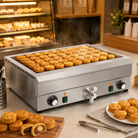 Nouvelle crêpière électrique en acier inoxydable, idéale pour la cuisson des châtaignes, la pâtisserie et la préparation de petits pains frits.