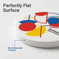 Jetons de poker professionnels en céramique de style géométrique Bauhaus, 43 mm, 12 g, imprimés UV HD, surface mate plate, jetons de casino personnalisés