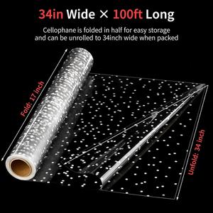 Rollo de Película Retráctil Transparente Impresa con Diseño Personalizado, a Prueba de Humedad, para Envolver Regalos y Cestas de Artesanía - Product Image 2