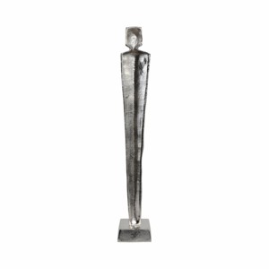 Scultura moderna in metallo, statuetta astratta in alluminio per decorazioni per la casa, soggiorno, ufficio, espositore da scaffale - Product Image 4