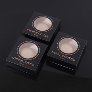 Pastilhas de peito de silicone ultra-finas adesivos invisíveis laváveis reutilizáveis foscos sólidos capas de mamilo 8 cm disponíveis - Product Image 5