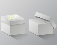 Boîtes d'emballage cadeau en carton personnalisables haut et bas rigides avec logo papier d'art gaufrage stratification mate pour cosmétiques