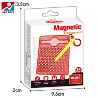 Tableau magnétique transparent rectangulaire pour dessin avec cordon portable – Un dollar pour exercer la motricité fine