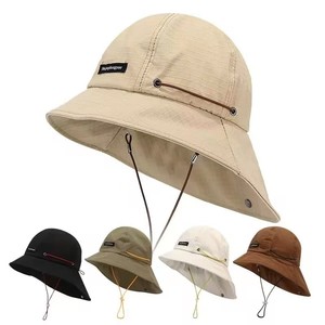 Sombrero de Pescador Unisex de Ala Ancha, Protección Solar, Transpirable, de Secado Rápido, Plegable, para Senderismo y Pesca al Aire Libre, Color Sólido, Tejido de Malla - Product Image 1
